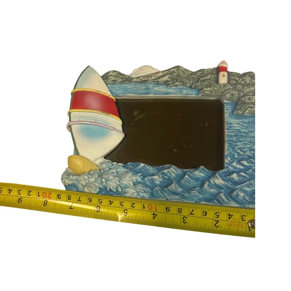 Vintage‎ Nautical Windsurfer Lighthouse 3D Resin Picture Frame Beach Decor 4x3
